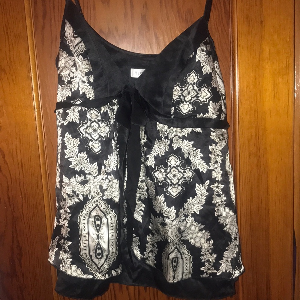 white house black market 100% silk blouse
